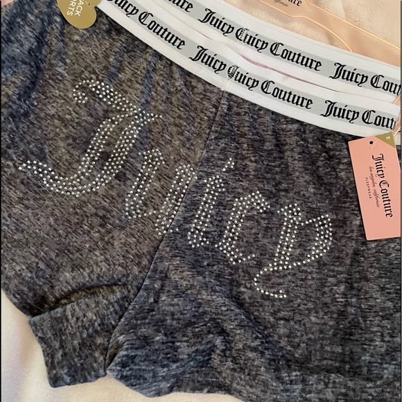 JUICY COUTURE VELOUR SHORTS 2 PAIRS - Picture 3 of 3